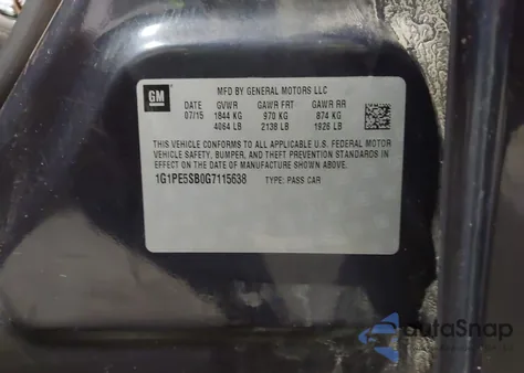 2016 Chevrolet Cruze Limited Lt from USA, damaged, VIN 1G1PE5SB0G7115638